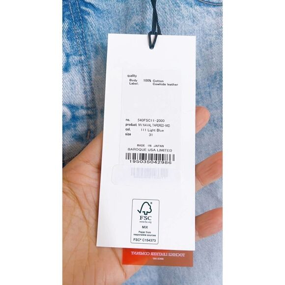 MOUSSY VINTAGE Naval Tapered Mid Rise Straight Jeans 31” - Picture 11 of 12